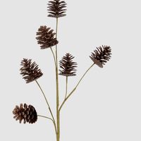 Glitter Pinecone Spray Brown