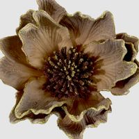 Glitter Peony Stem Brown