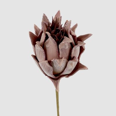 Glitter Protea Stem Brown