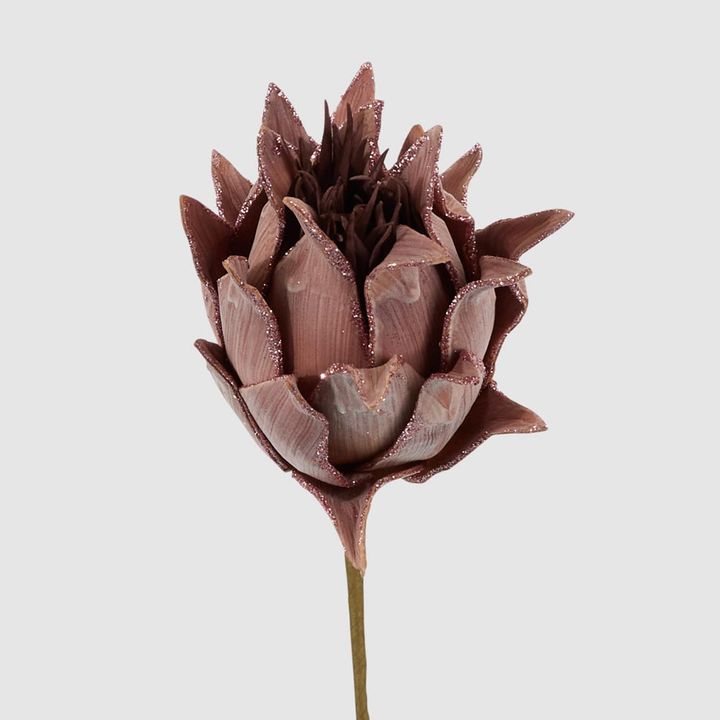 Glitter Protea Stem Brown