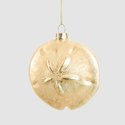 Blown Glass Pansy Shell Tree Decoration