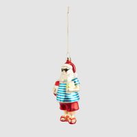 Coolio Santa Glass Tree Decoration
