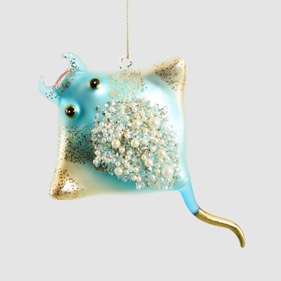 Glass Manta Ray Tree Decoration