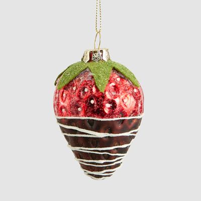 Glass Dipped Strawberry Tree Decoration