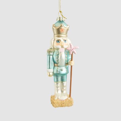 Montauk Nutcracker Glass Tree Decoration