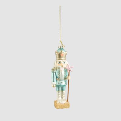 Montauk Nutcracker Glass Tree Decoration
