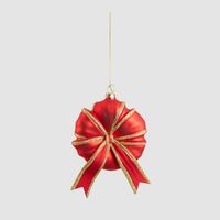 Glass Gift Bow Tree Decoration