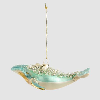 Whale Glass Tree Decoration