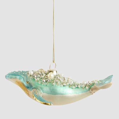 Whale Glass Tree Decoration