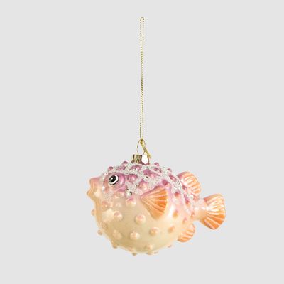 Blowfish Glass Tree DEcoration