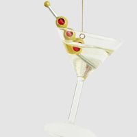 Shaken Not Stirred Glass Tree Decoration