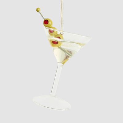 Shaken Not Stirred Glass Tree Decoration