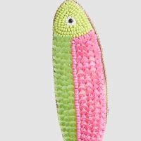 Ciao Bella Fish Decoration Green Pink