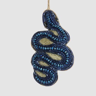Curling Adder Snake Decoration