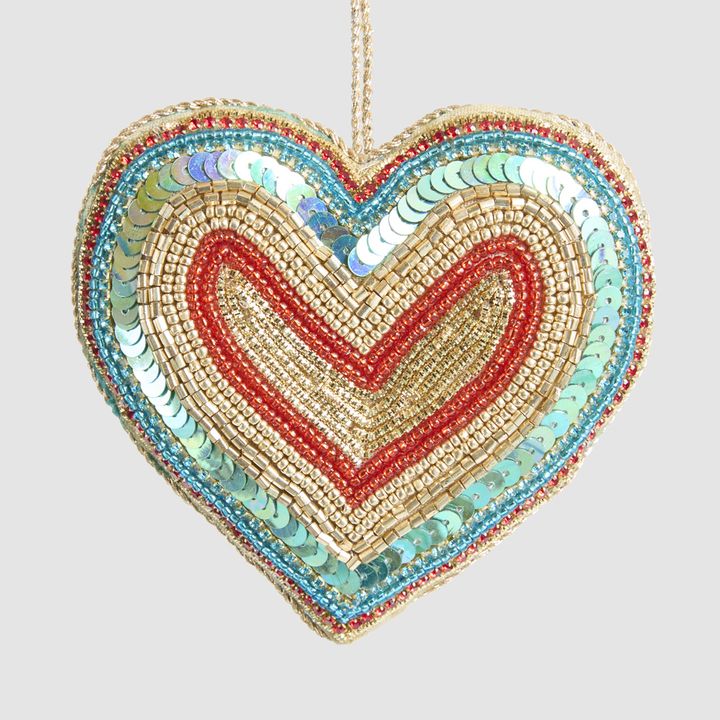 Astini Heart Decoration Red Blue