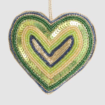 Astini Heart Decoration Green