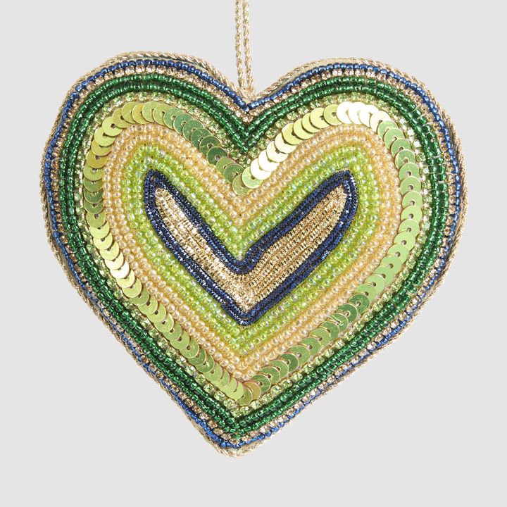 Astini Heart Decoration Green