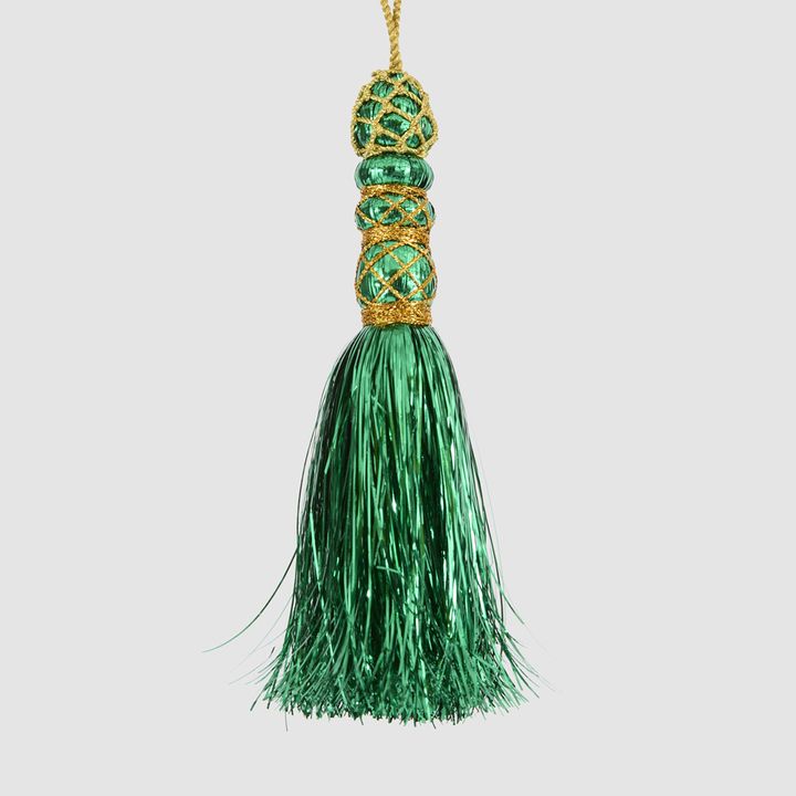 Tinseltown Tassel Decoration Green