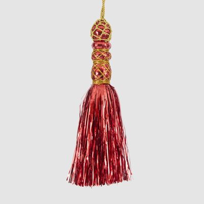 Tinseltown Tassel Decoration Red