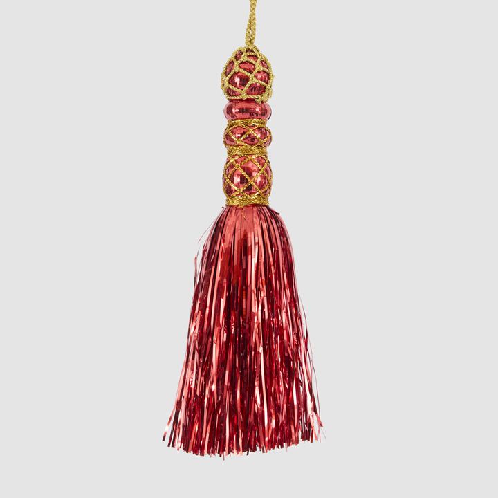 Tinseltown Tassel Decoration Red