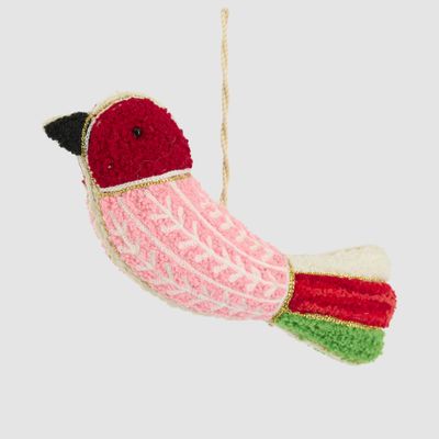 Menara Embroidered Bird Decoration