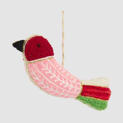 Menara Embroidered Bird Decoration