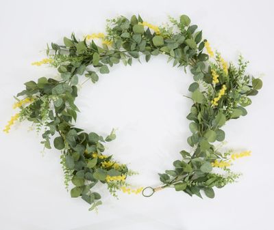 Wattle Eucalyptus Leaf Garland 180cm