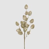 Glitter Chinese Lantern Stem Gold