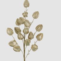 Glitter Chinese Lantern Stem Gold