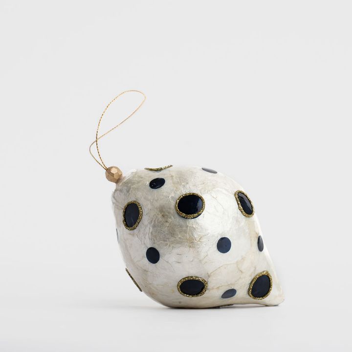 Blue Dot Capiz Bauble