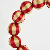 Bauble Wreath Large Red & Gold