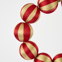 Bauble Wreath Small Red & Gold