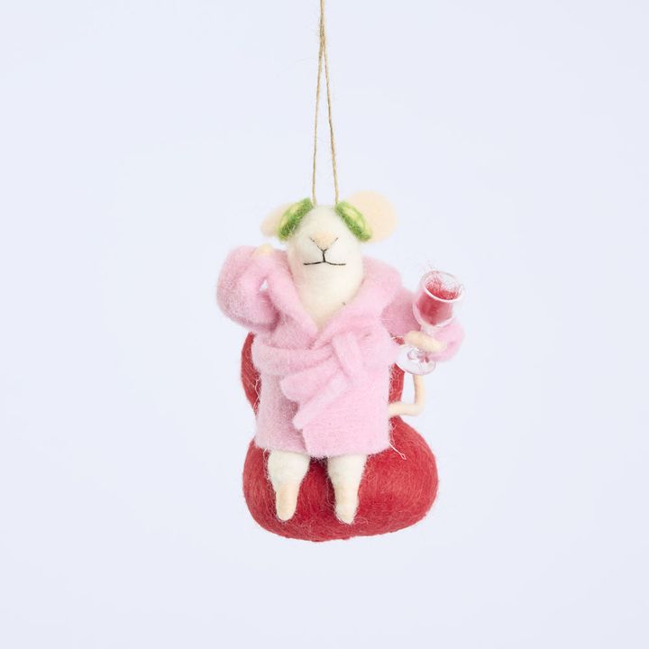 Penny Pampered Mouse Hanging Tree Decoration