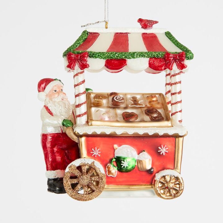 Santa & His Festive Cart Decoration