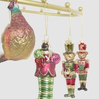 Golden Hanging Christmas Tree Decoration Display