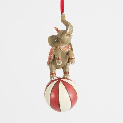 Stardust Circus Elephant on Ball Decoration