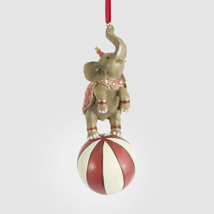 Stardust Circus Elephant on Ball Decoration
