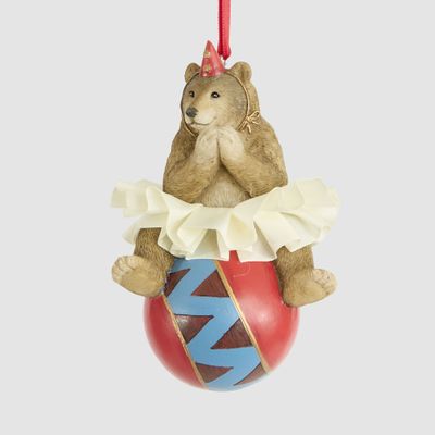 Tango Circus Bear on Ball Decoration