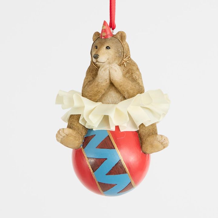 Tango Circus Bear on Ball Decoration