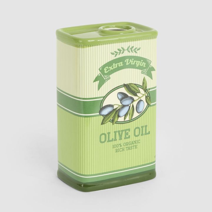 Ciao Bella Retro Olive Oil Ceramic Vase Green