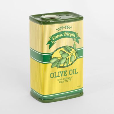 Ciao Bella Retro Olive Oil Ceramic Vase Yellow