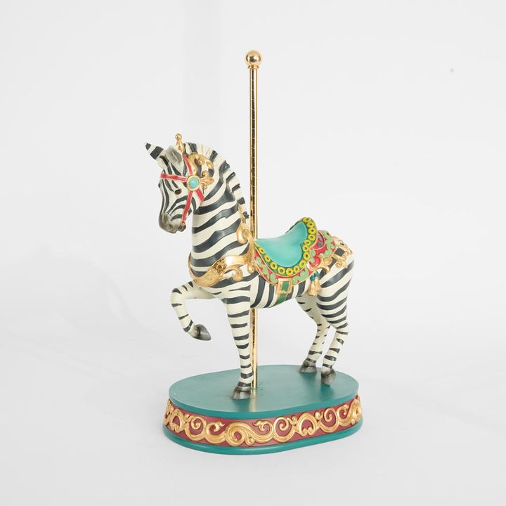 Heirloom Carousel Zebra Decor