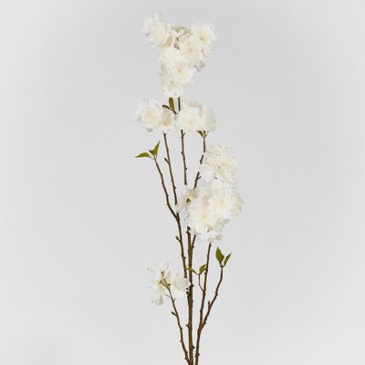 Peach Blossom Spray 118cm White