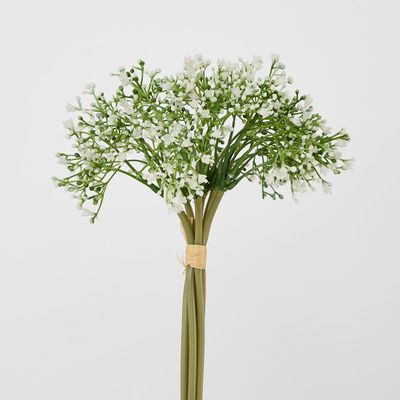Baby Breath Bouquet 27cm Green & White