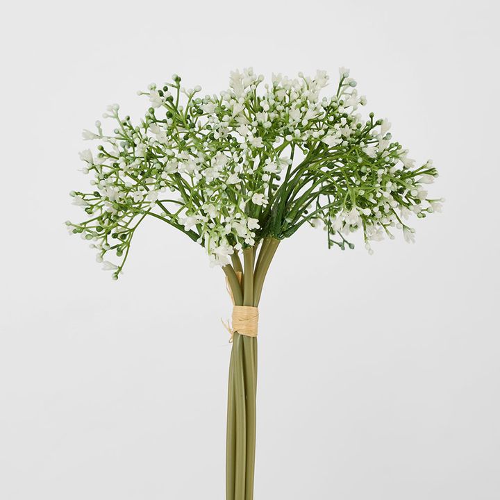 Baby Breath Bouquet 27cm Green & White