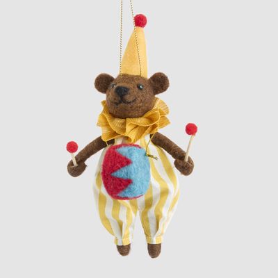 Drumroll Circus Bear Hanging Decoration