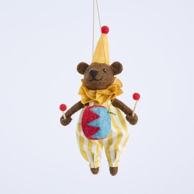 Drumroll Circus Bear Hanging Decoration