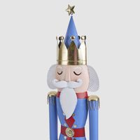 Antique Nutcracker w. Drum Blue & Red