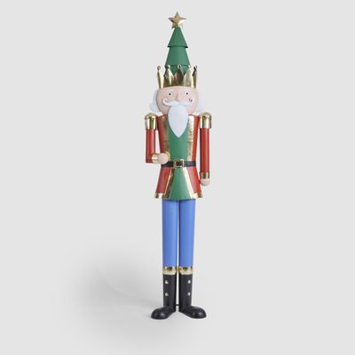 Antique Regal Nutcracker w. Festive Tree Crown