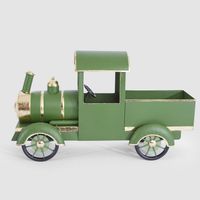 Vintage Noel Metal Truck Green